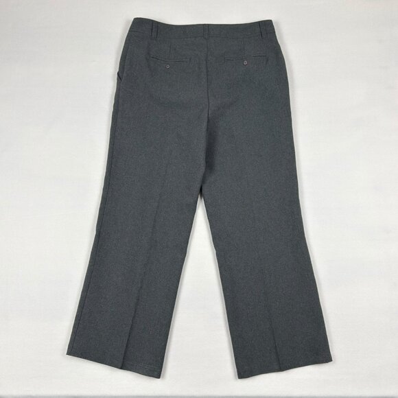 Jessica grey straight leg dress pants size 14 womens cropped inseam 26.5 in - Picture 3 of 10